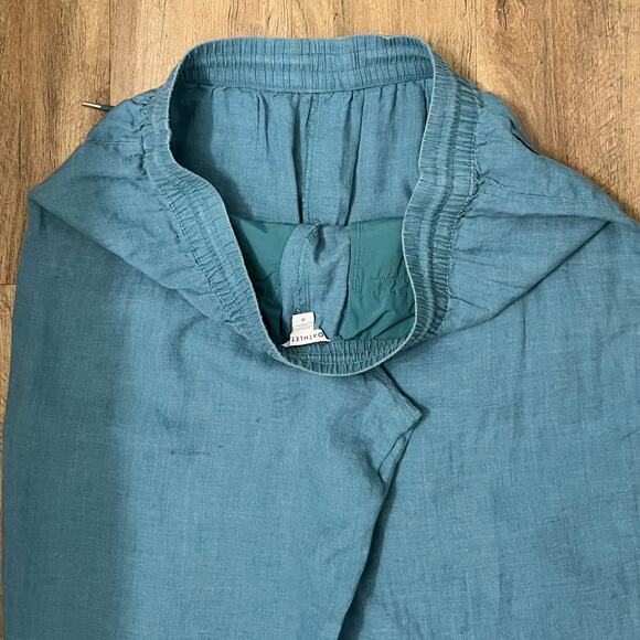 Athleta Women's Retreat Linen Comfort Slits Loungewear Wide Leg Pants Size 18 - Picture 11 of 12